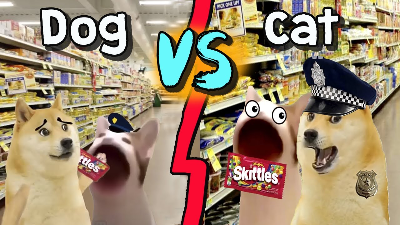 Skittles MEME: Doge VS Pop Cat