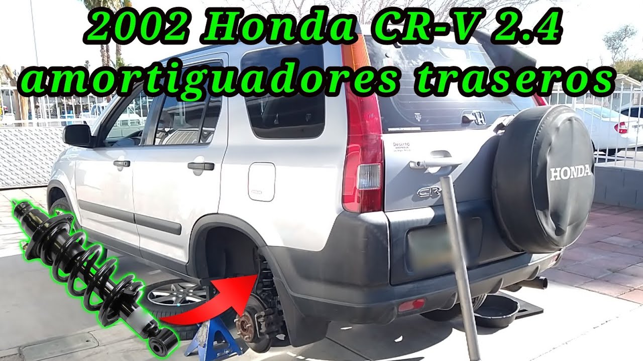 2002 Honda CR-V AWD 2.4 Cómo cambiar los amortiguadores traseros ( How to change rear shocks )