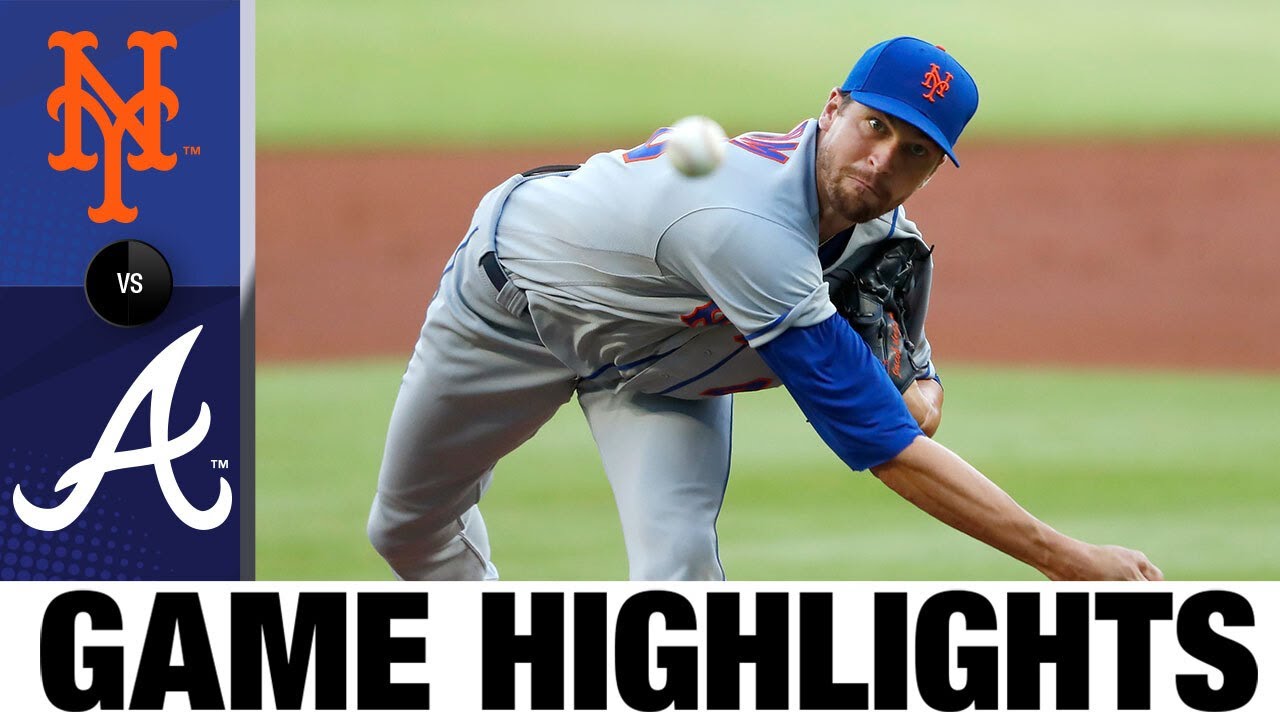 deGrom strikes out 10 in win vs. Braves | Mets-Braves Game Highlights 8/3/20