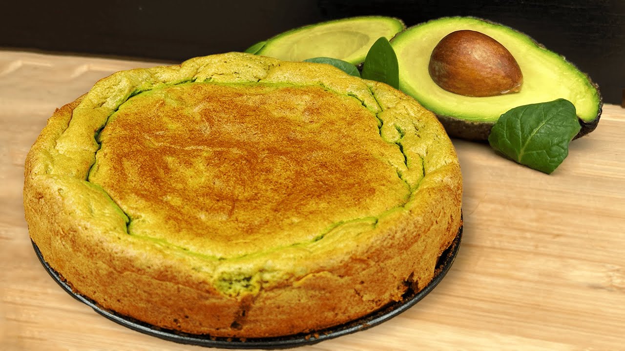 A Delicate and Fluffy Avocado Pie to go with tea! So delicious and healthy!