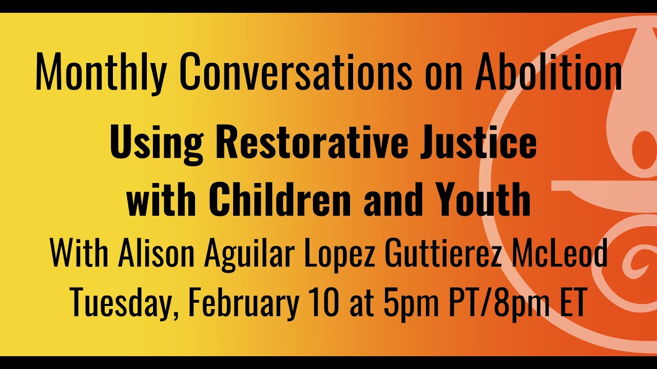 Using Restorative Justice with Children and Youth