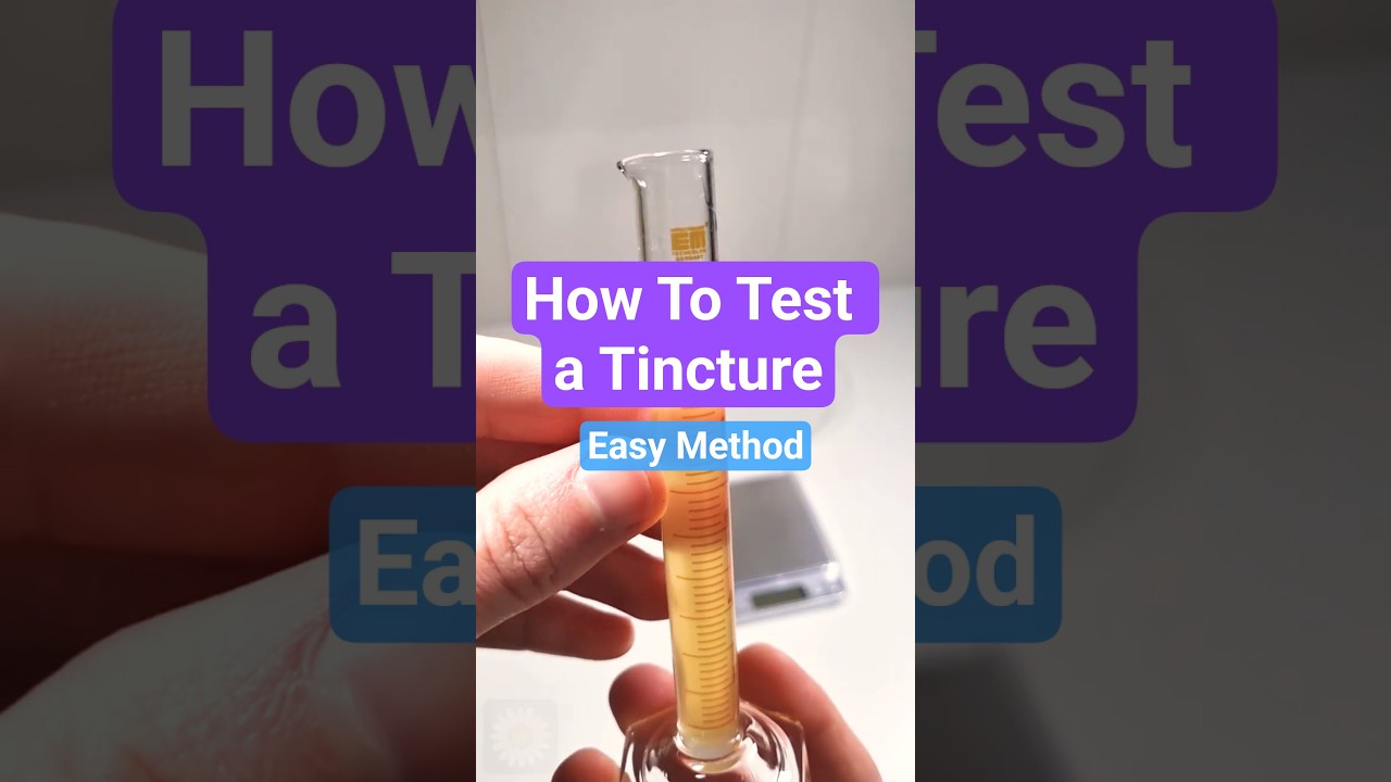 How To Test Strength Of Herbal Tincture (Alcoholic Coriander Seed Extract Dry Mass Example)