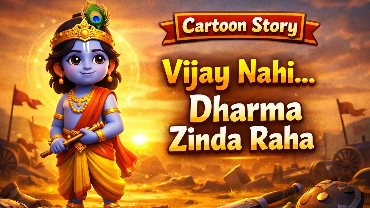 कृष्ण की असली विजय | धर्म की जीत की प्रेरणादायक कहानी | 3D Cartoon Story