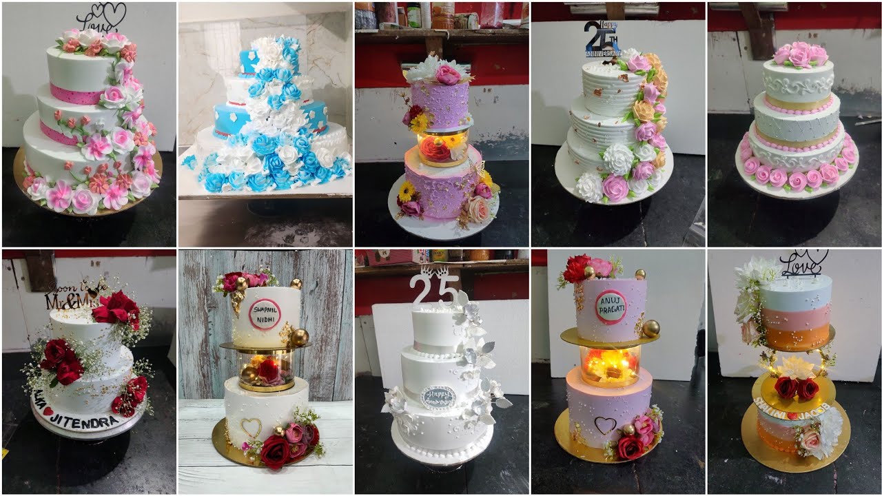 1st Wedding Anniversary Cake Design Ideas | Engagement Ceremony Theme Cake Design | Ansari Cake Chef