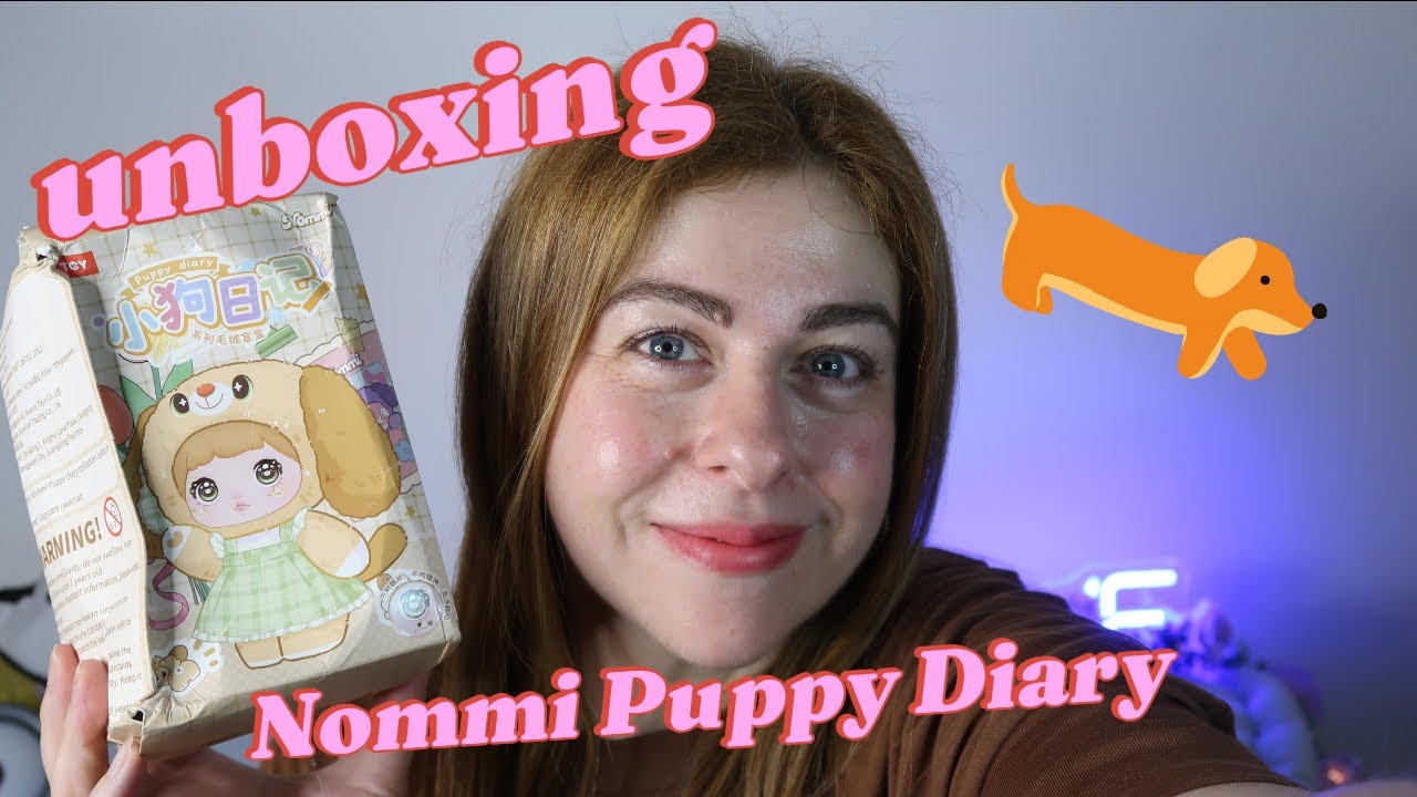 Unboxing Nommi Puppy Diary Series Plush Blind Box 🐶 Super Kawaii! 🍓