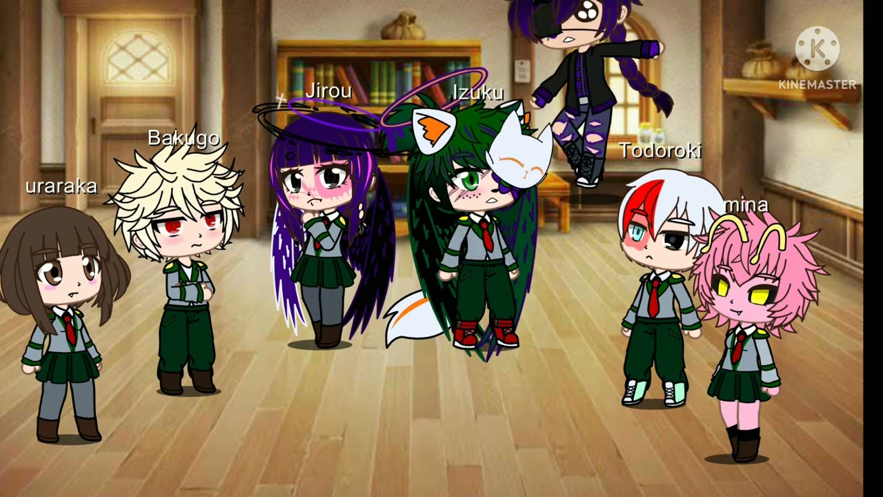 MHA react to the Afton family part 2 Izuku's explanation( Izuku and Aizawa Afton and Jirou Emily)