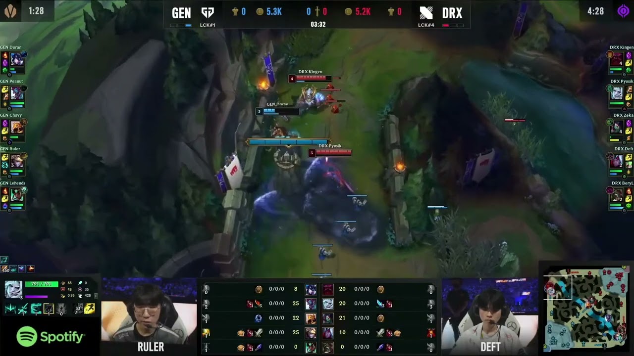 DRX Pyosik and Kingen set up a CLEAN dive