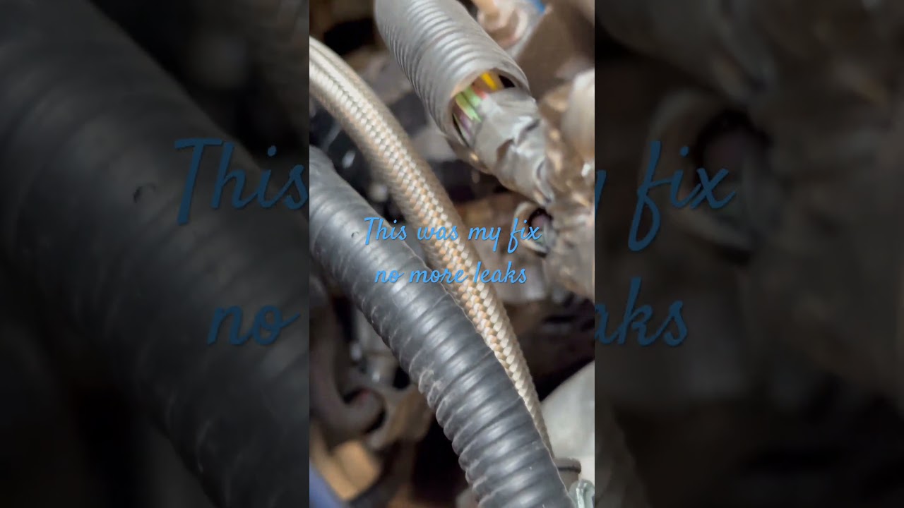 Custom -6an PTFE turbo oil feed line 13 explorer sport 3.5eb #fixed #ecobeast #mechaniclife #ANptfe