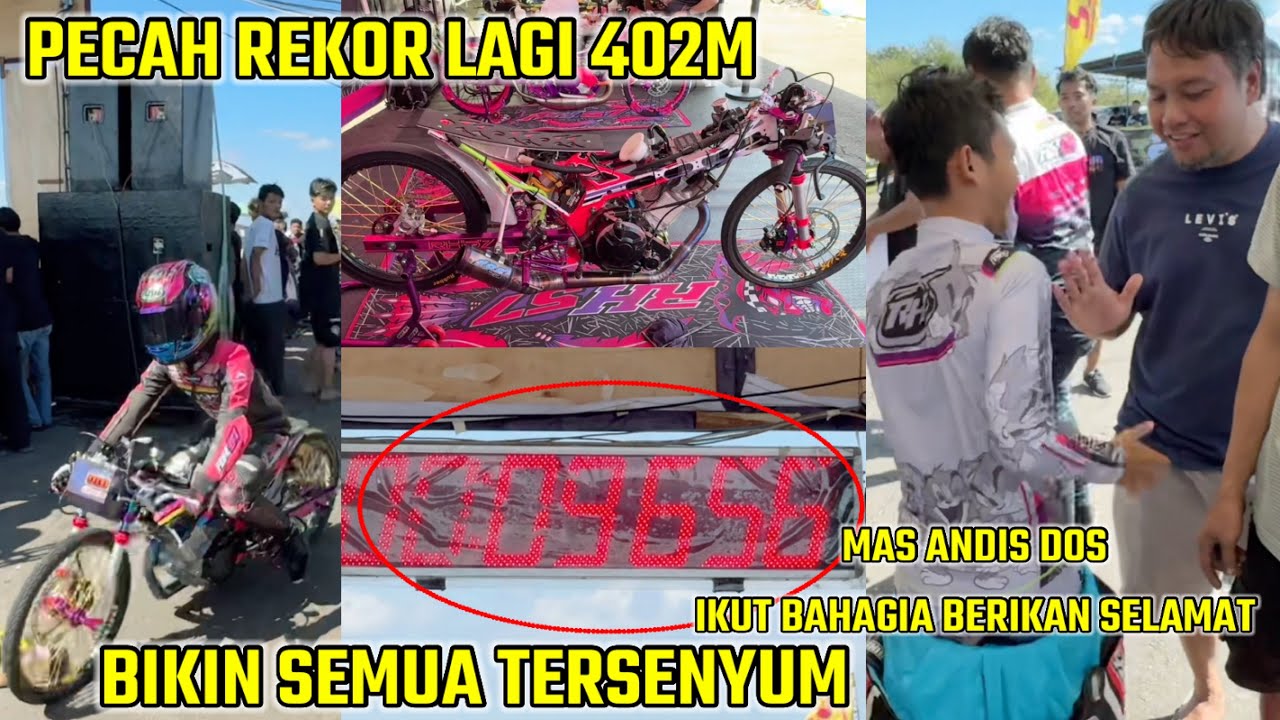 🔥 PECAH REKOR LAGI 9.6 DETIK 402M OUTLAW 500CC YUDIES RH57 X MBKW2 - IDC RD3 2024