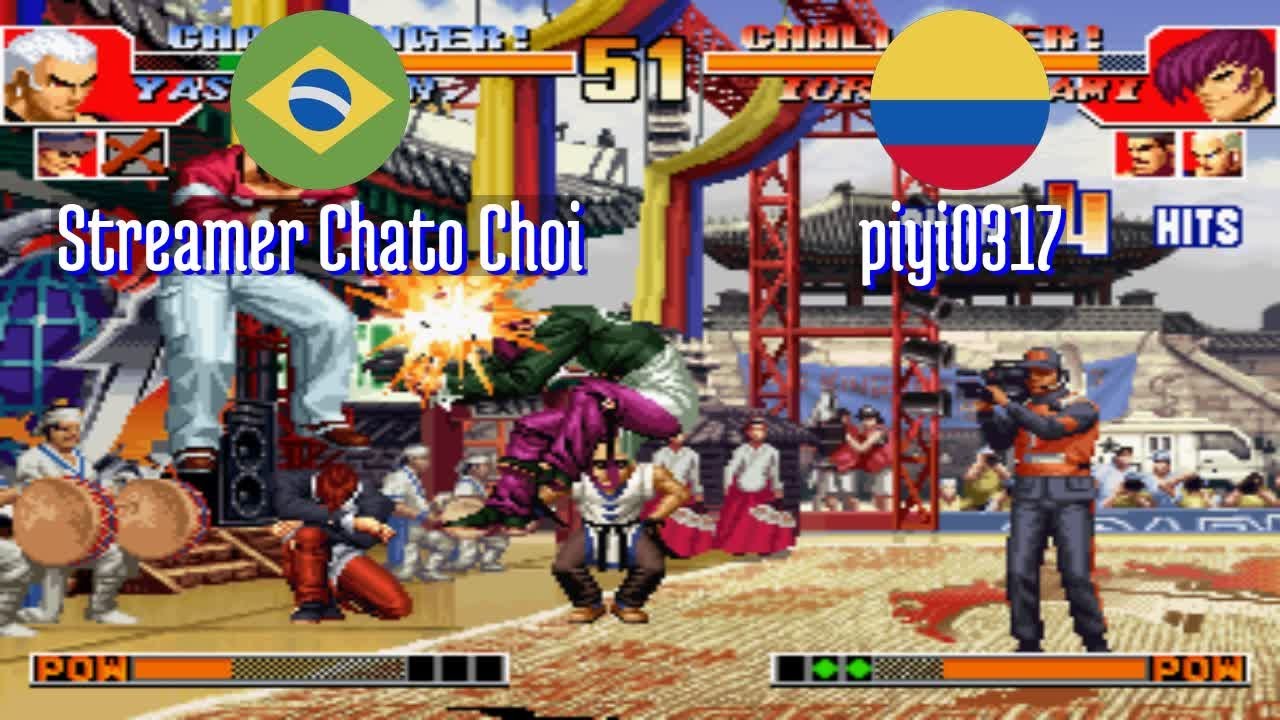 FT3 @kof97: Streamer Chato Choi (BR) vs piyi0317 (CO) [King of Fighters 97 Fightcade] Mar 11