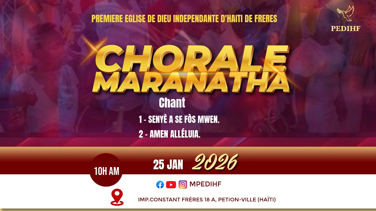 Senyè a se fòs mwen || Amen Alléluia || Chorale Maranatha || PEDIHF