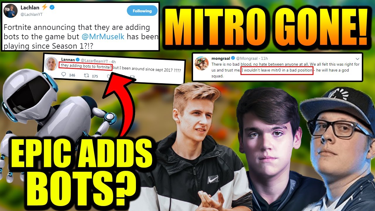 Mitr0 KICKED By Mongraal.. Symfuhny & Chap Are GODS! FORTNITE ADDS BOTS?!?!