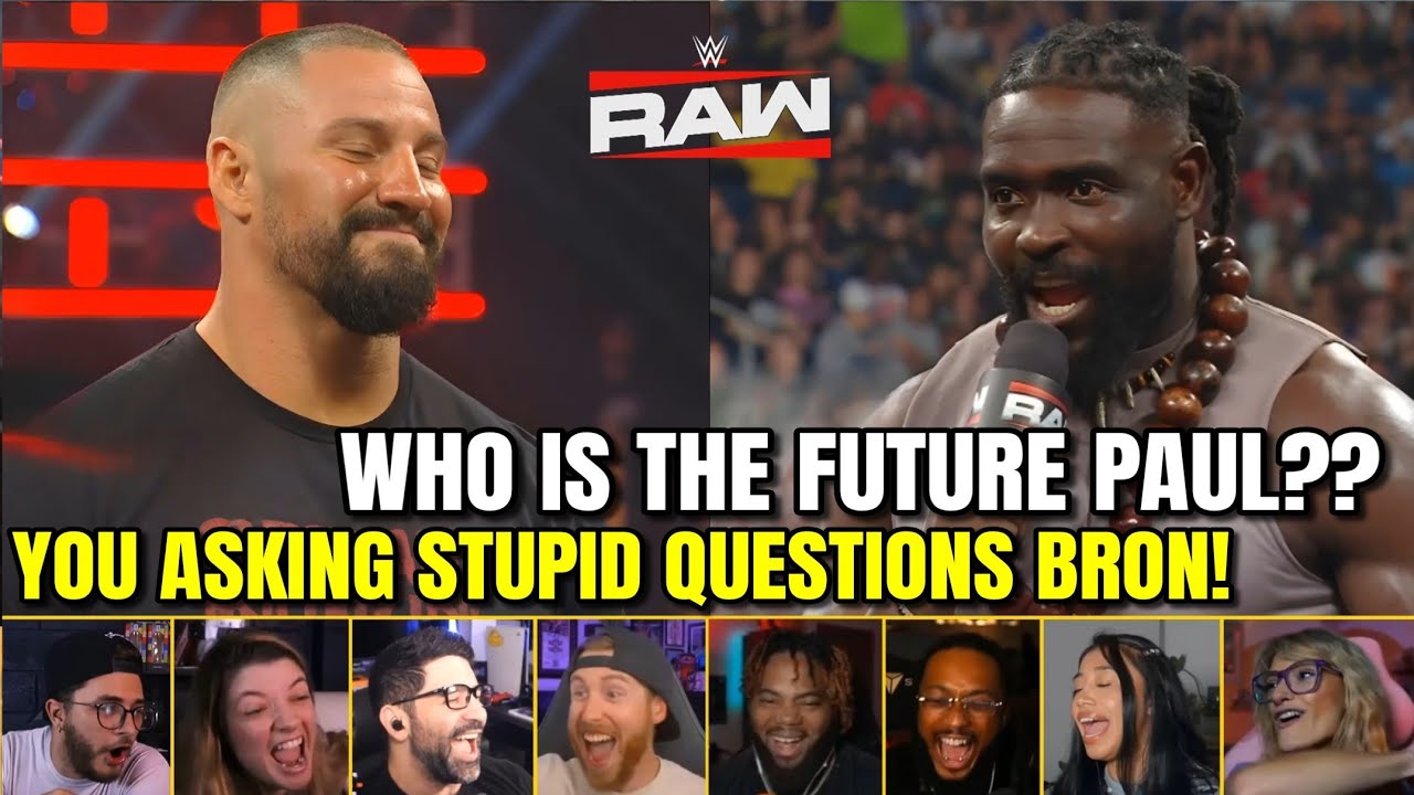 ТОП реакций стримеров на промо-сегмент Оба Феми и Брона Брейкера | WWE RAW 17 авг. 2026