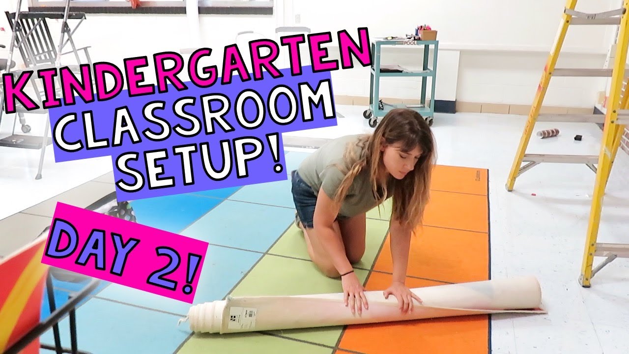 Classroom Setup Day 2 | Kindergarten Classroom Setup 2023 | Teacher Vlog | Returning to Teaching
