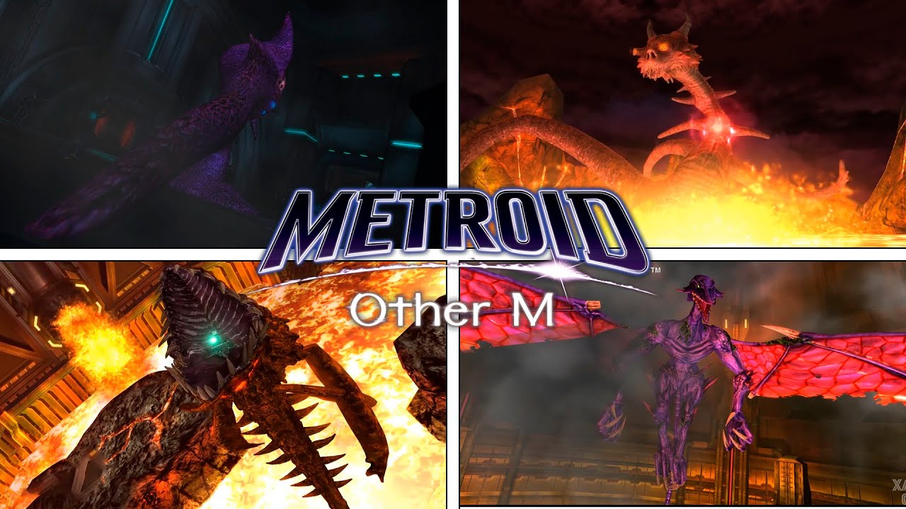 Metroid: Other M - All Bosses | [No Damage]