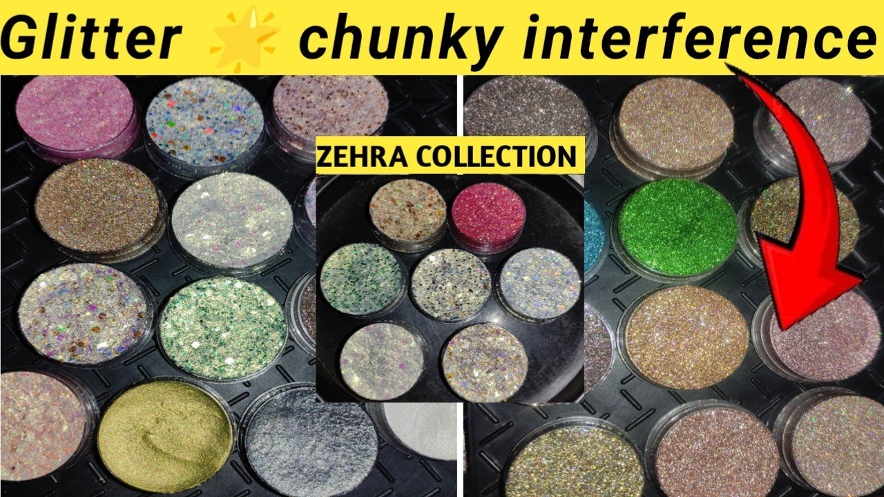 Interference eyeshadow|Glitter eyeshadow|Chunky eyeshadow|ZEHRA COLLECTION from Multan