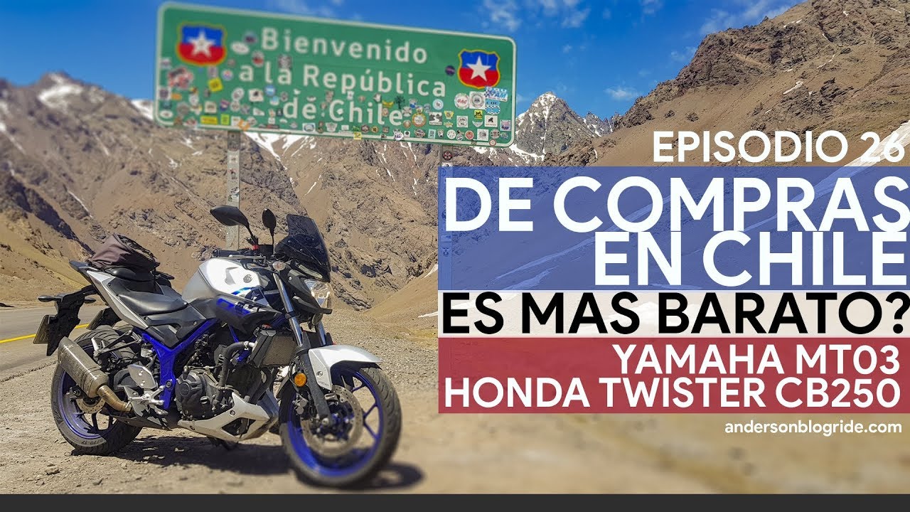 A Chile en Yamaha MT03 y Honda Twister 250 ! Nos vamos de compras ! Episodio 26