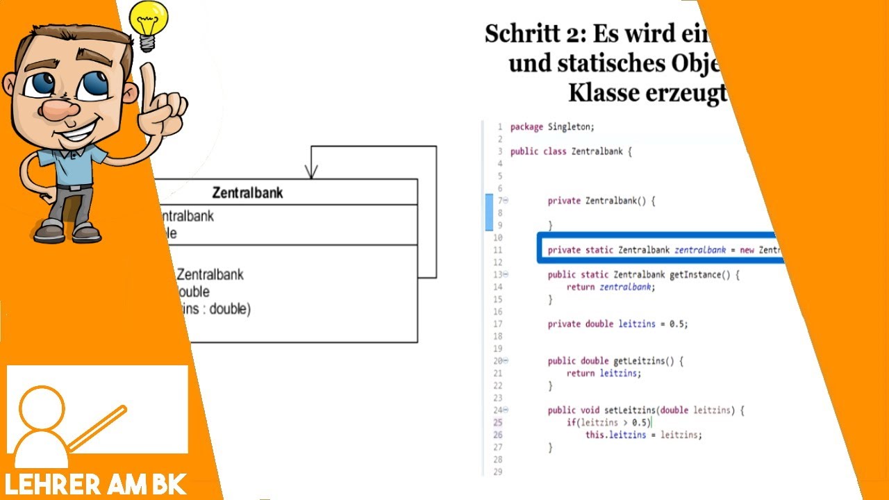 Wie funktioniert Singleton Pattern/Entwurfsmuster? Inklusive einer Implementierung in Java