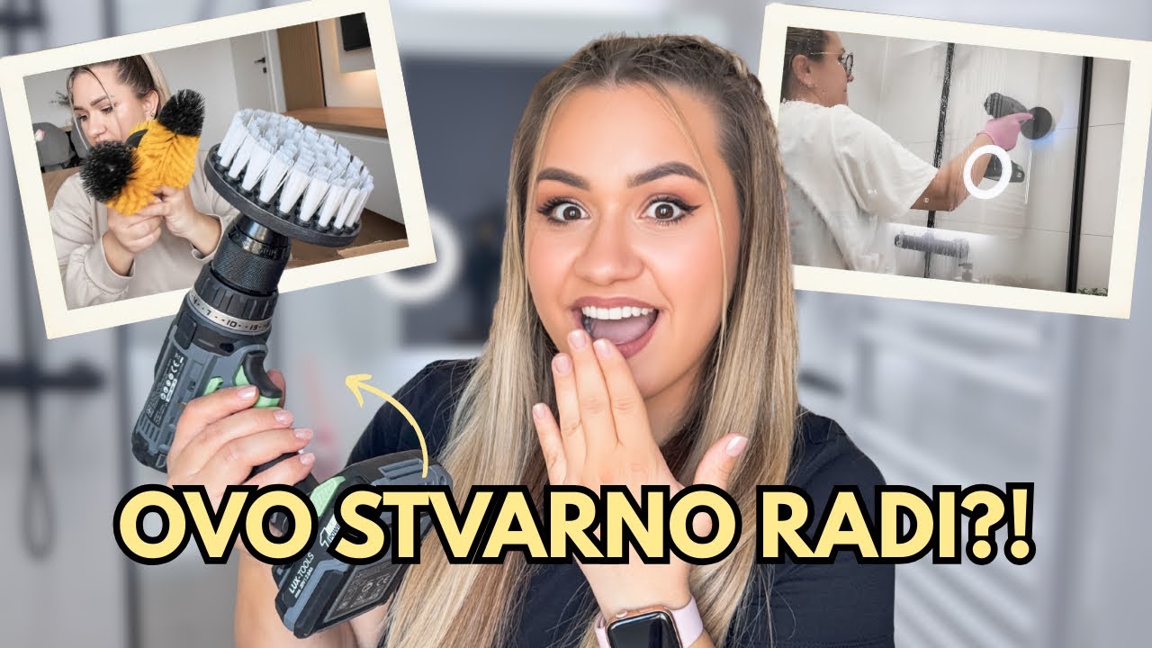 Dubinsko čišćenje kupatila 🧼 Testiram četke za bušilicu – da li stvarno rade? | Vaša preporuka