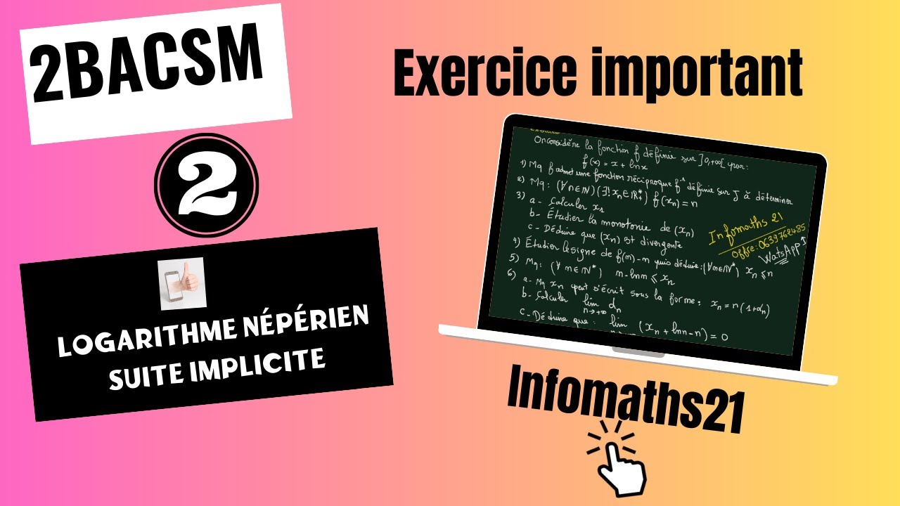Fonction logarithme Népérien et suite implicite