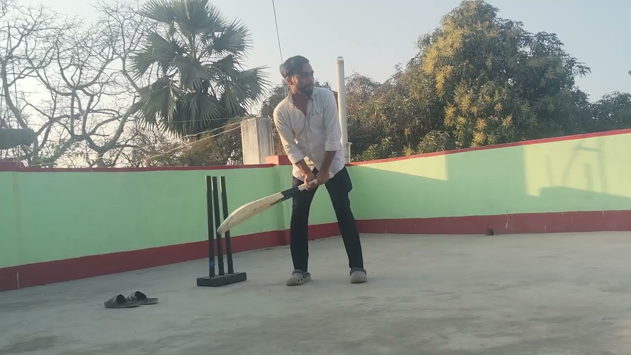 Short boundary cricket player