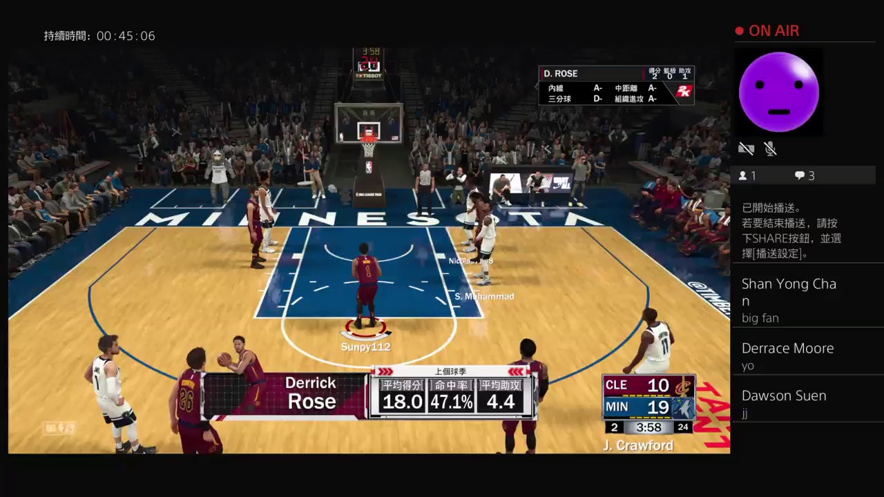 NBA2K18　MC