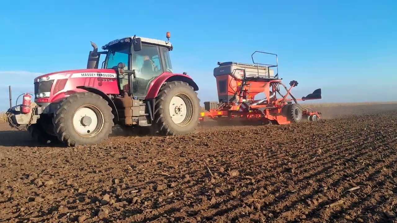 Búa vetés 2025. KUHN ESPRO 3002 & Massey Ferguson 7714 