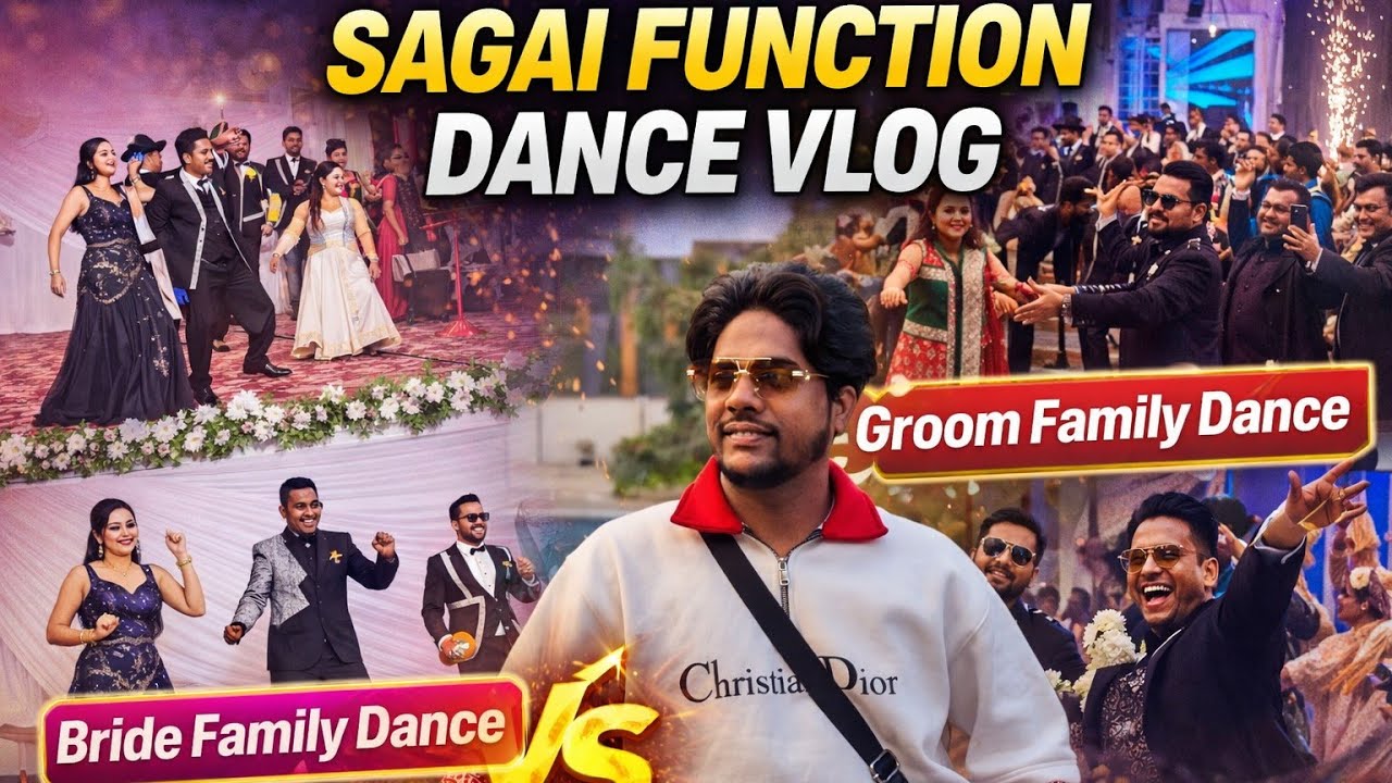 Grand Sagai Function Vlog 💍 | Bride & Groom Family Dance Performance | Full Party Celebration | VDA