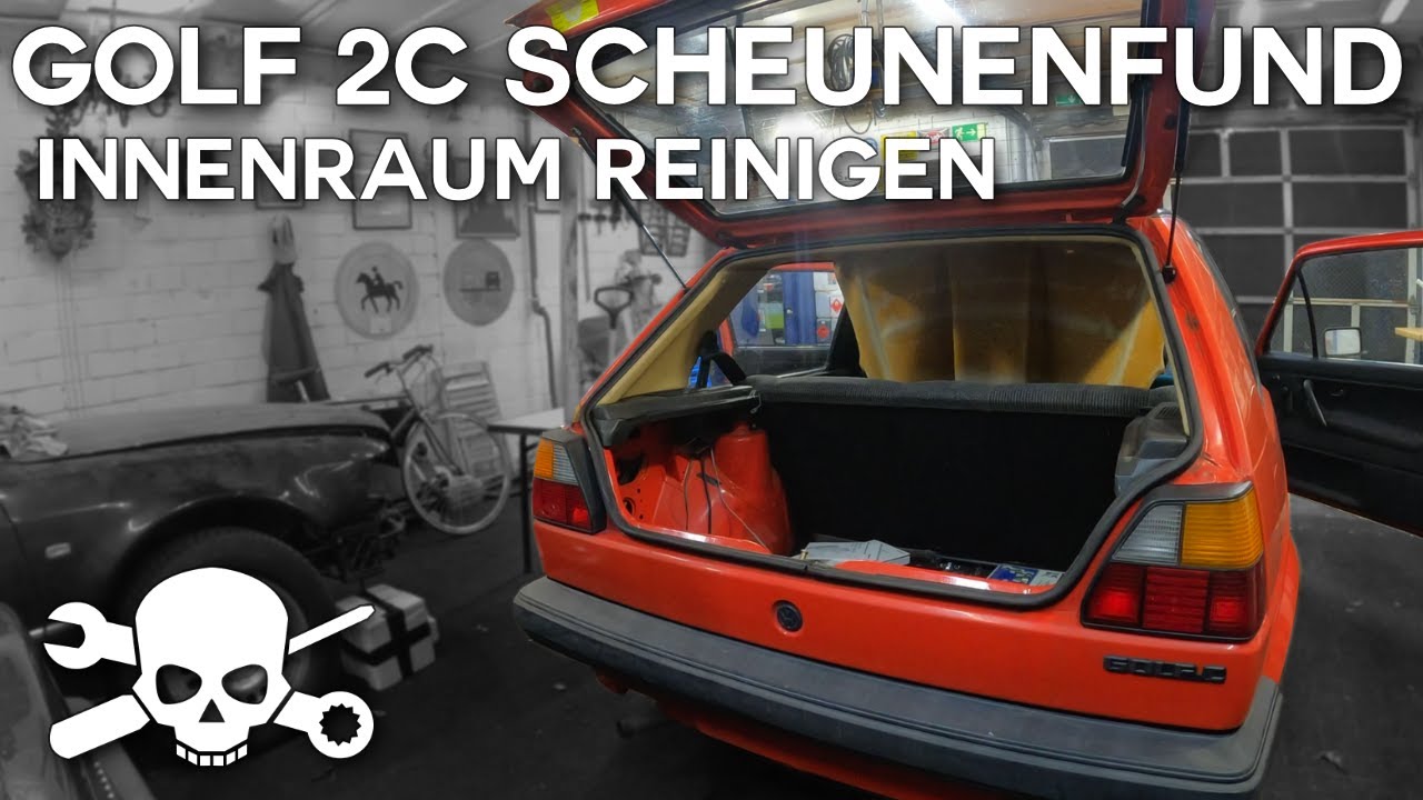 Golf 2 C Scheunenfund - Teil 2: Spurensuche im Innenraum