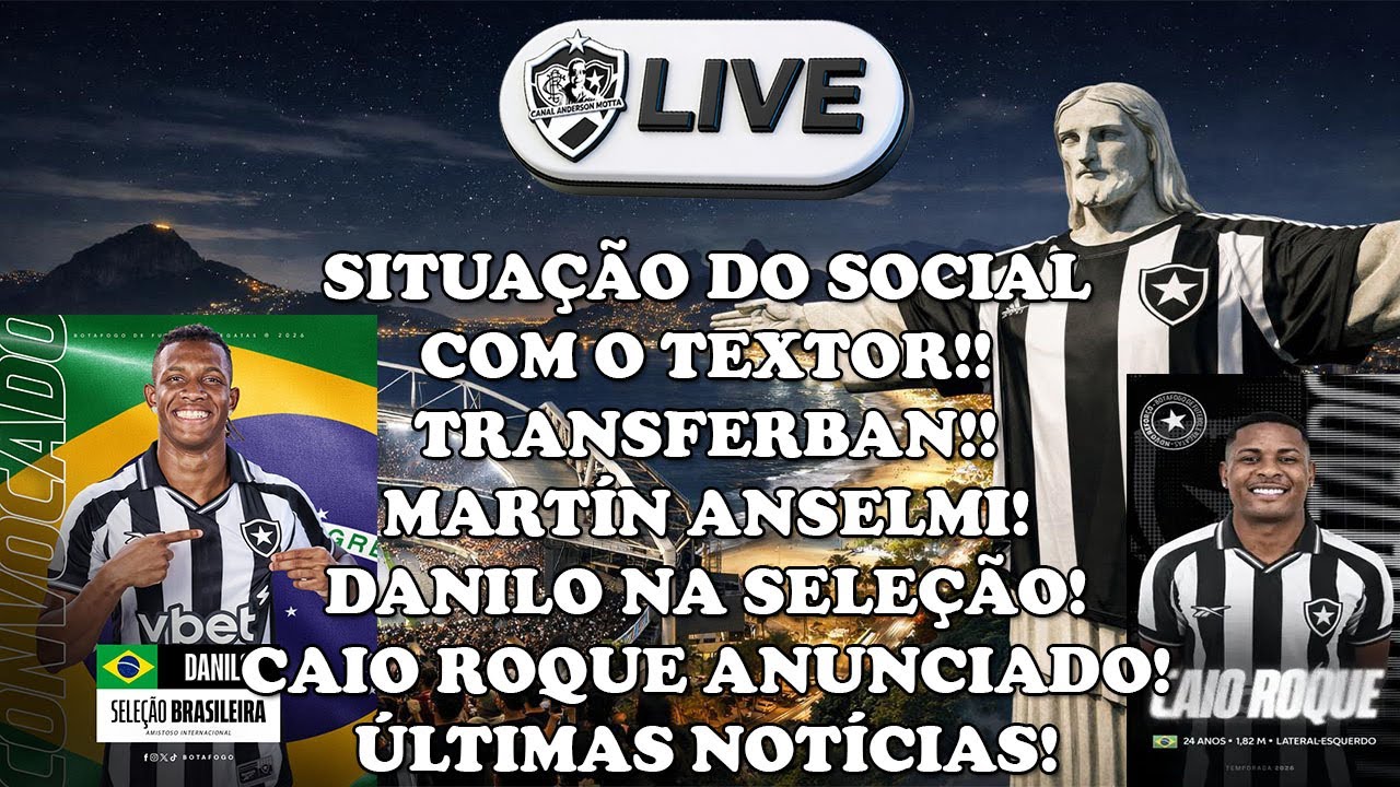 LIVE ALVINEGRA RAIZ - CAIO ROQUE ANUNCIADO!DANILO É SELEÇÃO!SITUACAO SOCIAL/TEXTOR!ÚLTIMAS NOTÍCIAS