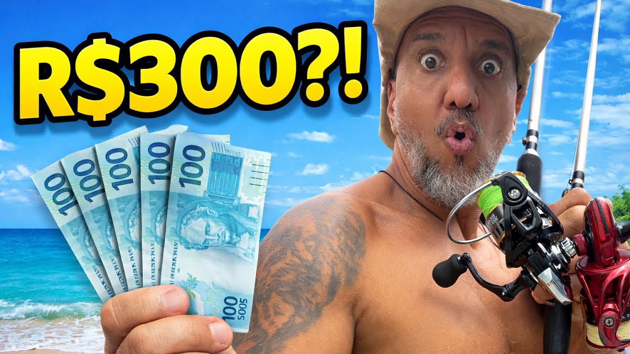 Quanto Custa Come&ccedil;ar na Pesca de Praia? (Gastei S&oacute; R$300!)