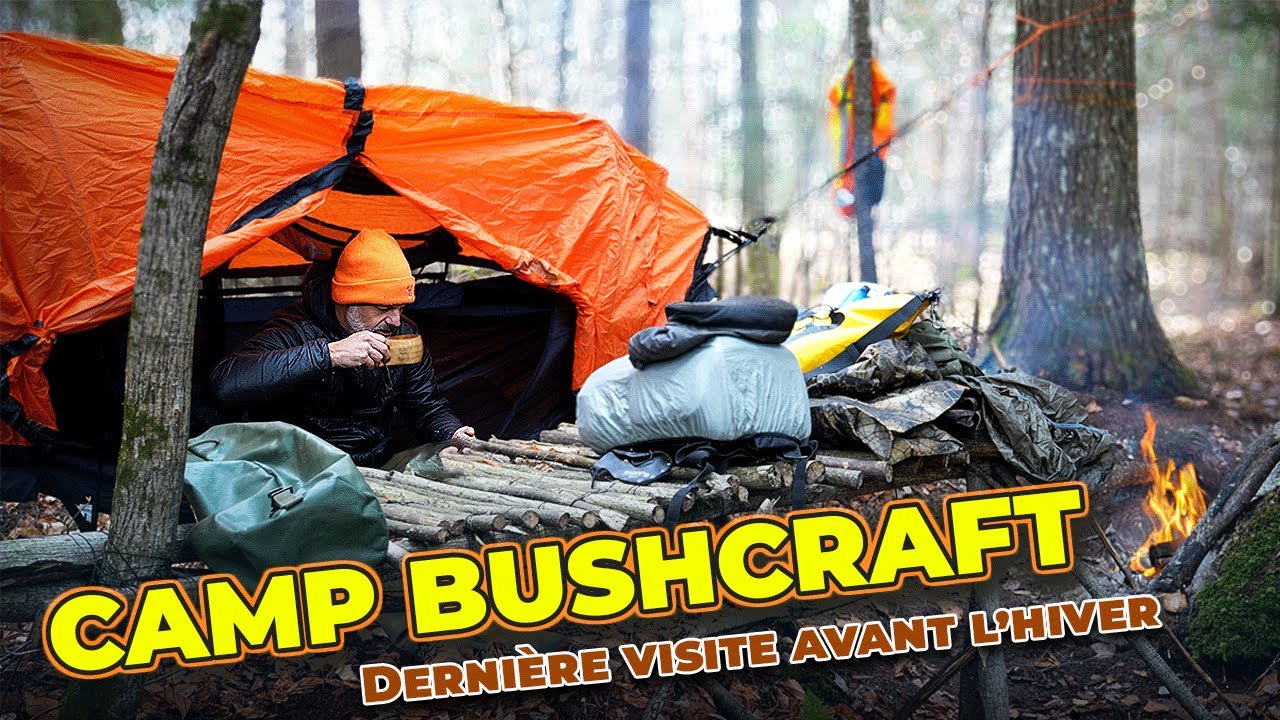 DERNIÈRE NUIT au CAMP avant l’HIVER – en tente hamac!