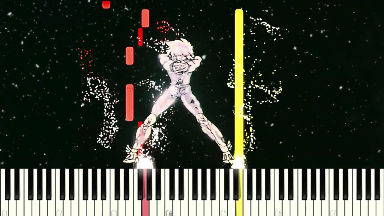 Aria of the Three - Seiji Yokoyama - Saint Seiya (Piano Tutorial,  Synthesia, Camus vs Hyoga, Cover)
