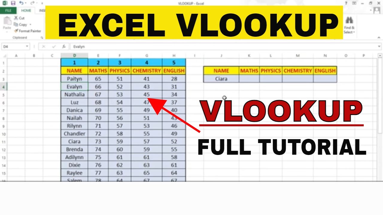 HOW TO USE VLOOKUP FORMULA | VLOOKUP WITH EXACT MATCH | MS EXCEL | IN HINDI | FULL TUTORIAL