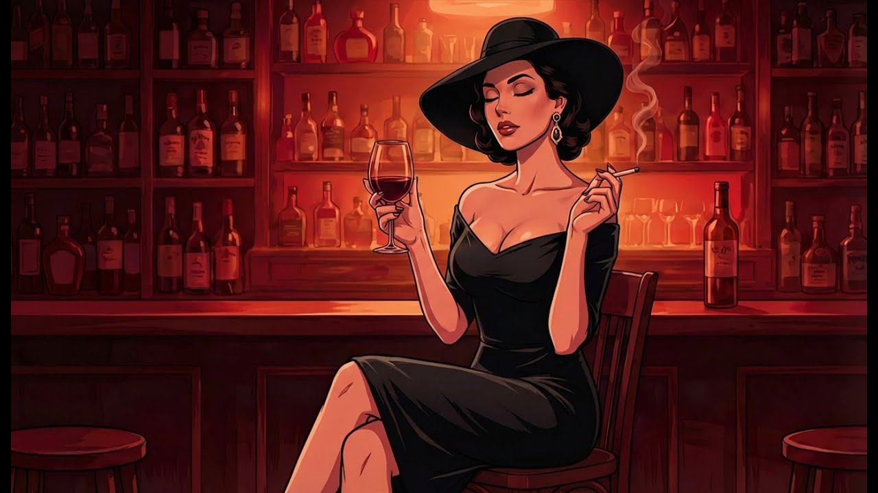 ❄️ 1930s Cozy Winter Jazz Bar – Smoky Retro Vintage Jazz