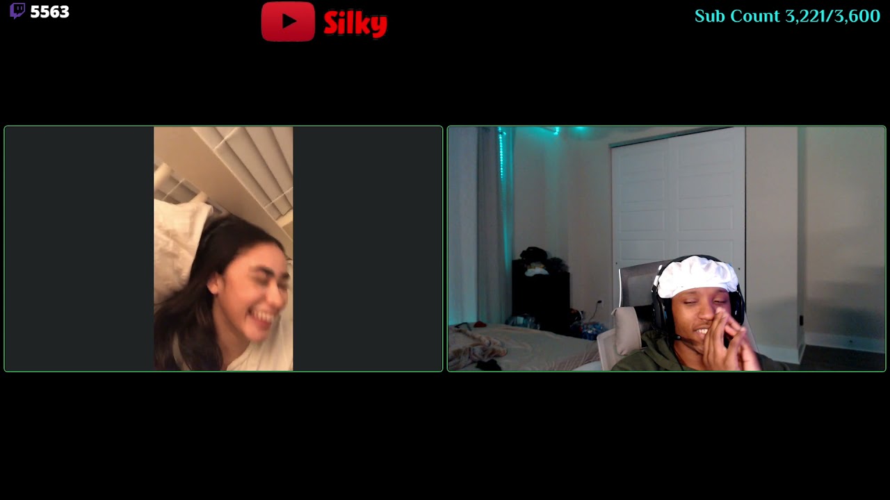 KAT FLIRTS WITH SILKY LIVE ON STREAM!!!!!