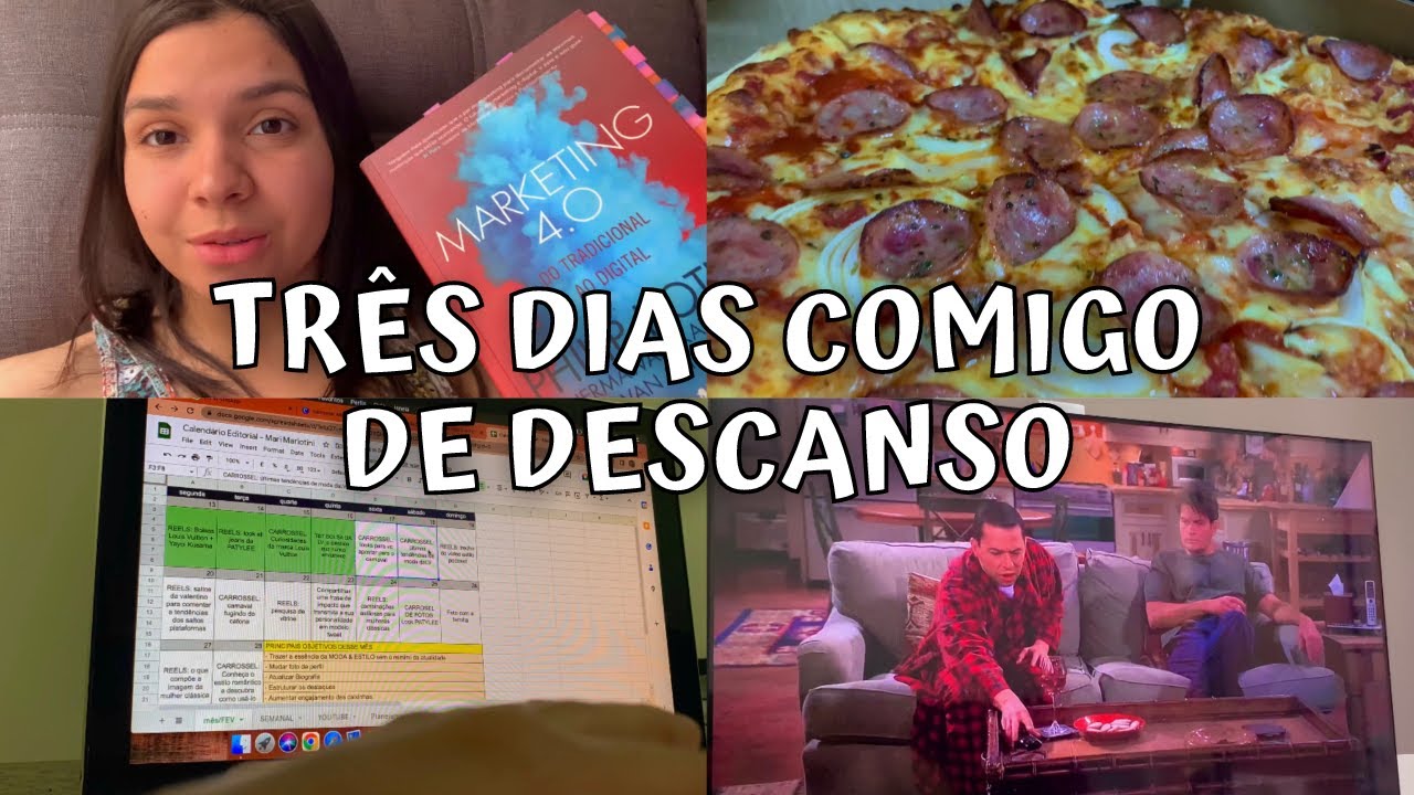 72H COMIGO | Descanso, finalizei a leitura de um livro, pizza, série e um pouco de trabalho