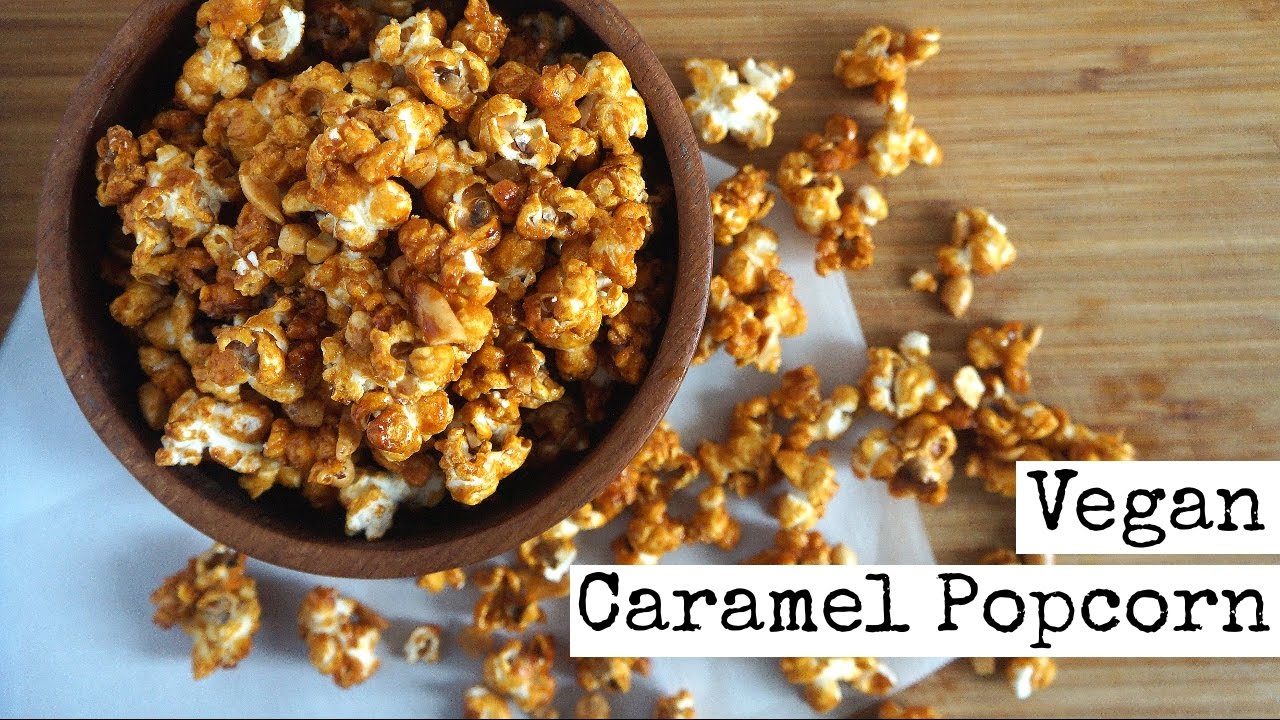 Vegan Caramel popcorn