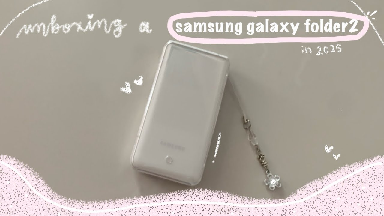 y2k korean flip phone unboxing in 2025 ⋆. 𐙚 ˚ | samsung galaxy folder2, decorating, app tests + more