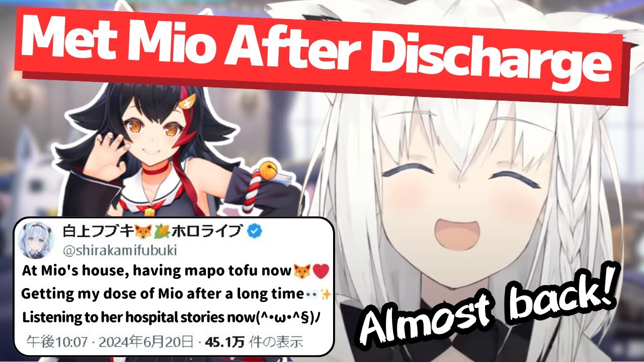 Fubuki Met Mio After Discharge and Talked About the Future[Hololive/EngSub/JpSub]