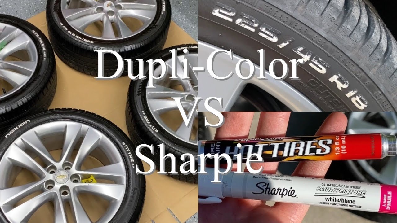 Обзор маркера Tire Paint Pen Dupli-Color и Sharpie за 6 месяцев
