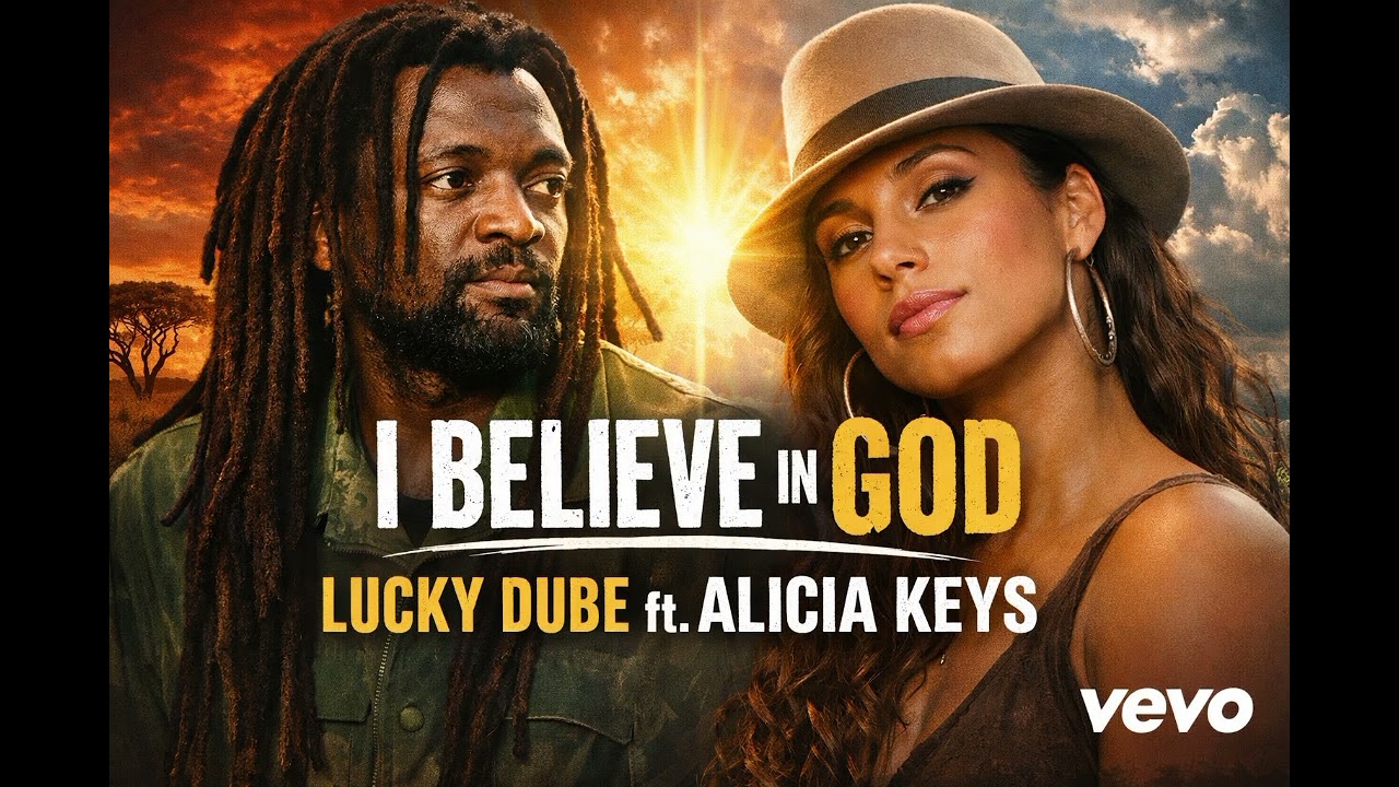 Lucky Dube ft Alicia Keys - I believe in God ( official light of hope gospel reggae lyrics)