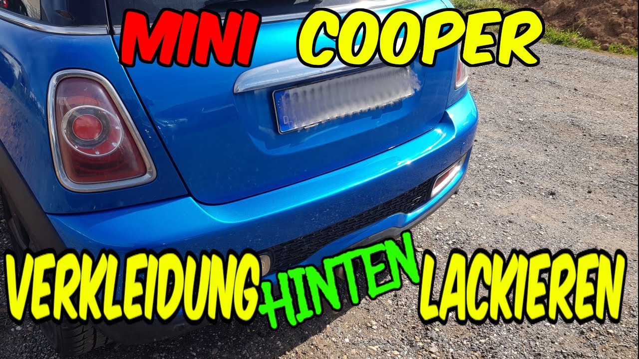 Mini Cooper S Stossstange hinten reparieren und lackieren oder muss die neu? DIY