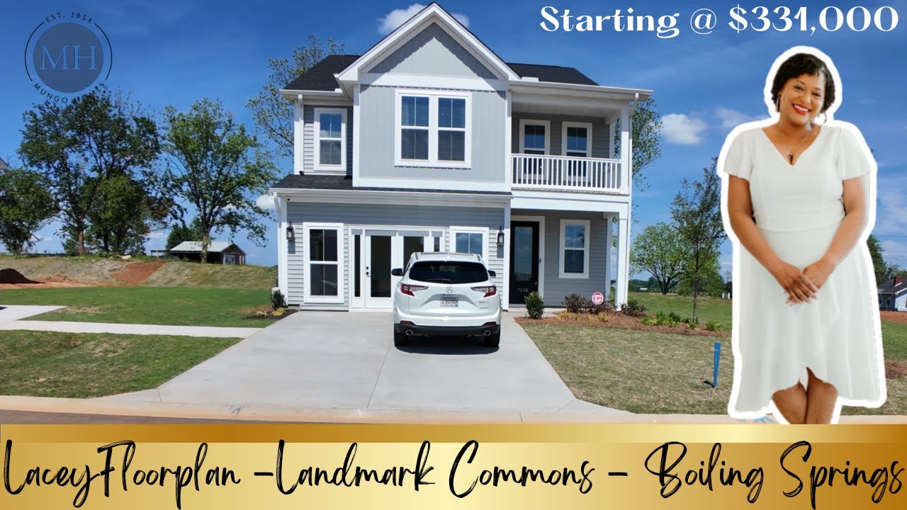 New Homes in Boiling Springs, SC | Mungo Homes | Lacey Floor Plan | Landmark Commons