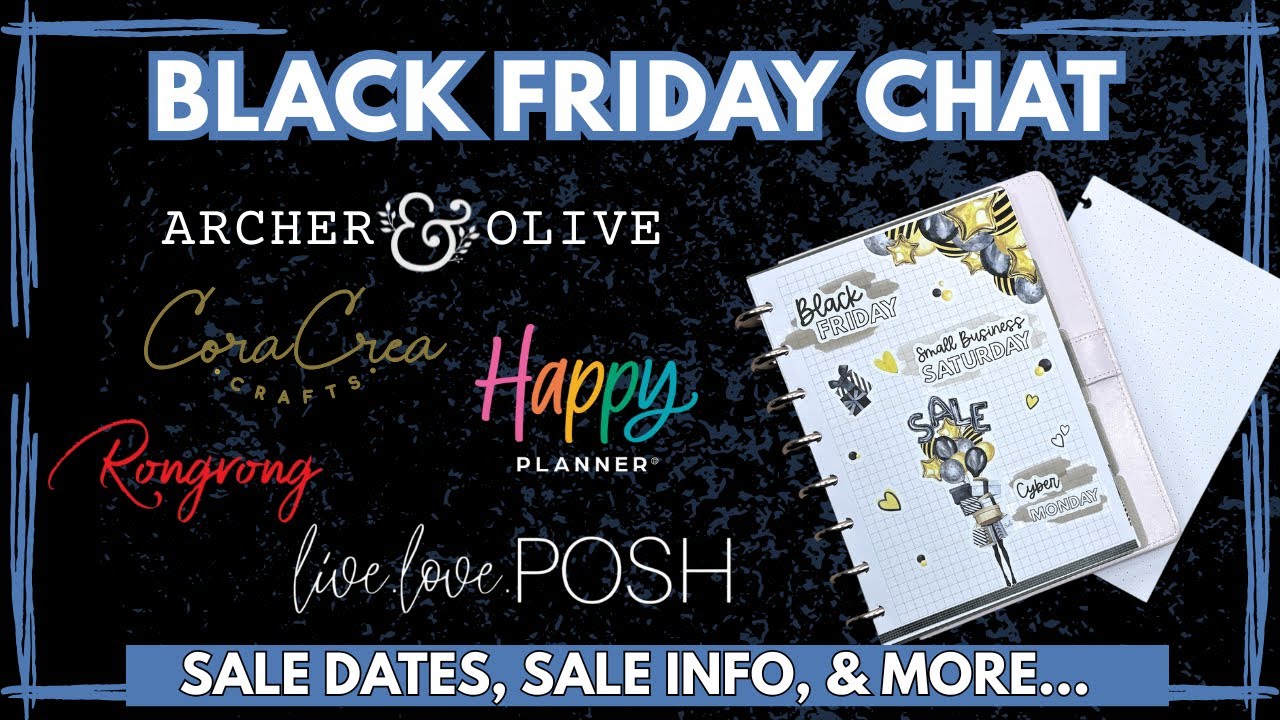 Black Friday 2025 Chat: Sales Preview [Journals, Planners, Stickers, and more&hellip;.]