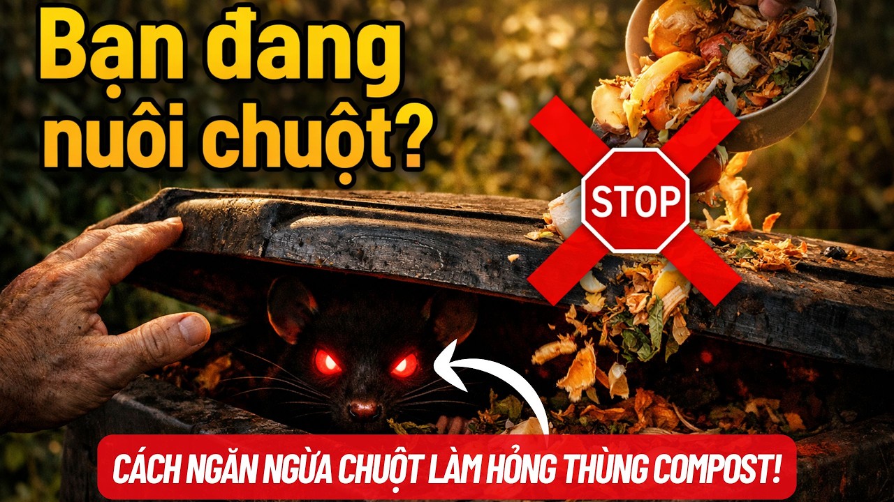 Bạn có đang vô tình nuôi chuột không? Hãy ngừng cho CHUỘT ăn từ đống COMPOST của bạn ngay bây giờ!