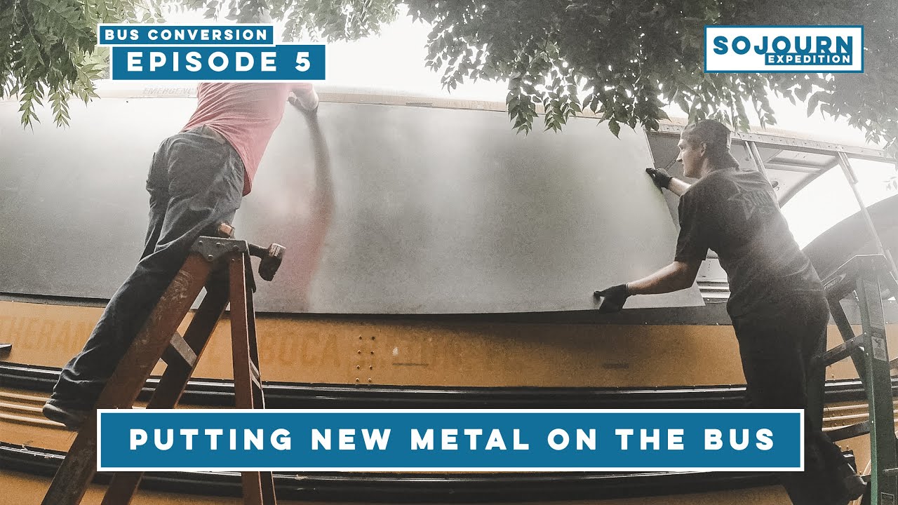 New Skoolie Side Panels / New Metal on the School Bus / Skoolie Welding