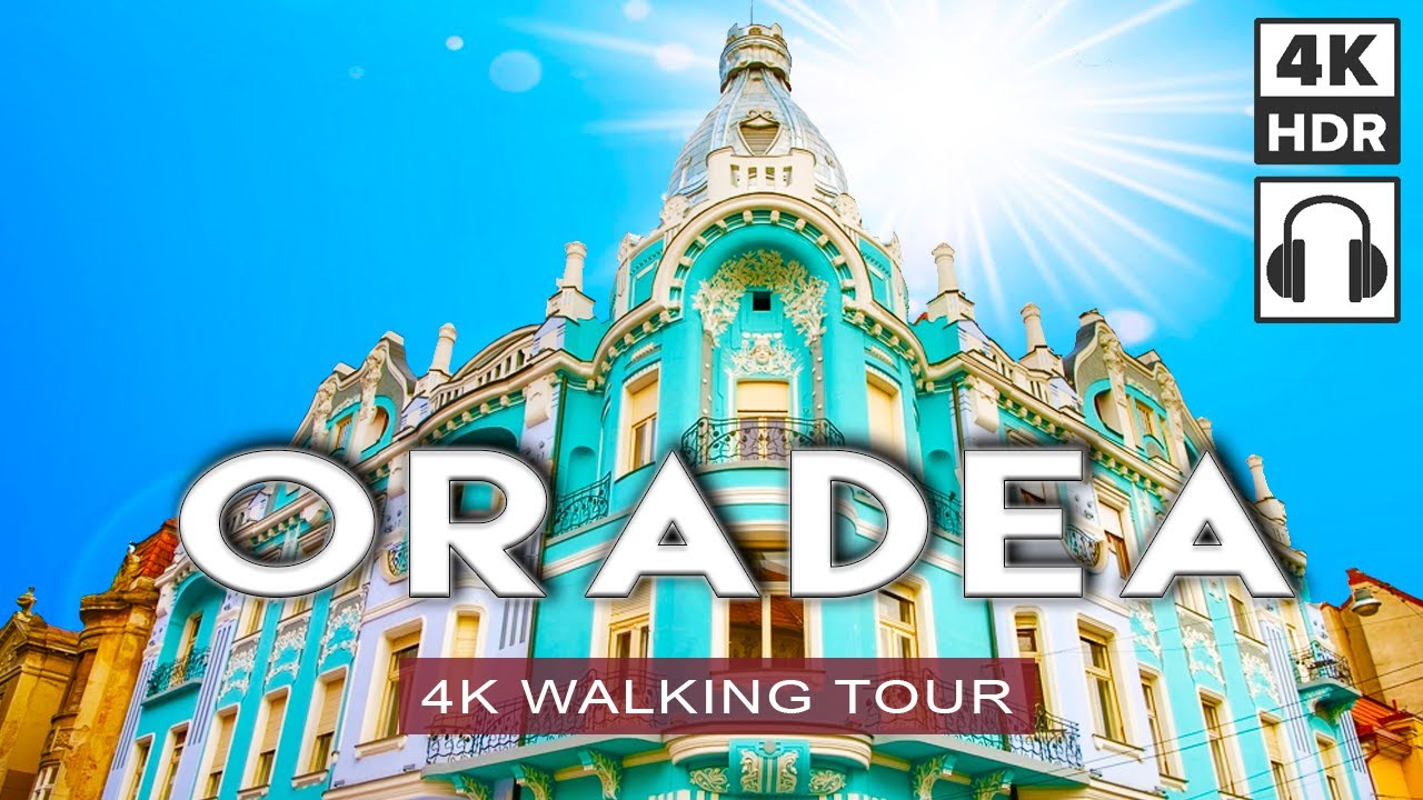 ORADEA, ROMANIA 🇷🇴 Summer, 2023 Walking Tour | Most Photogenic City [4K HDR 3D Binaural Sound]