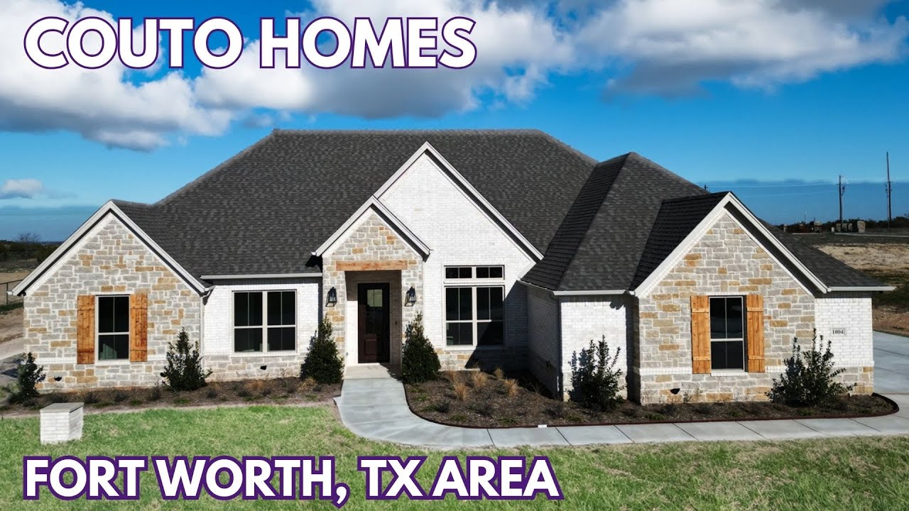Tour a Couto Home in Eagles Bluff in Weatherford, West of Fort Worth - Modified Hampton Floorplan