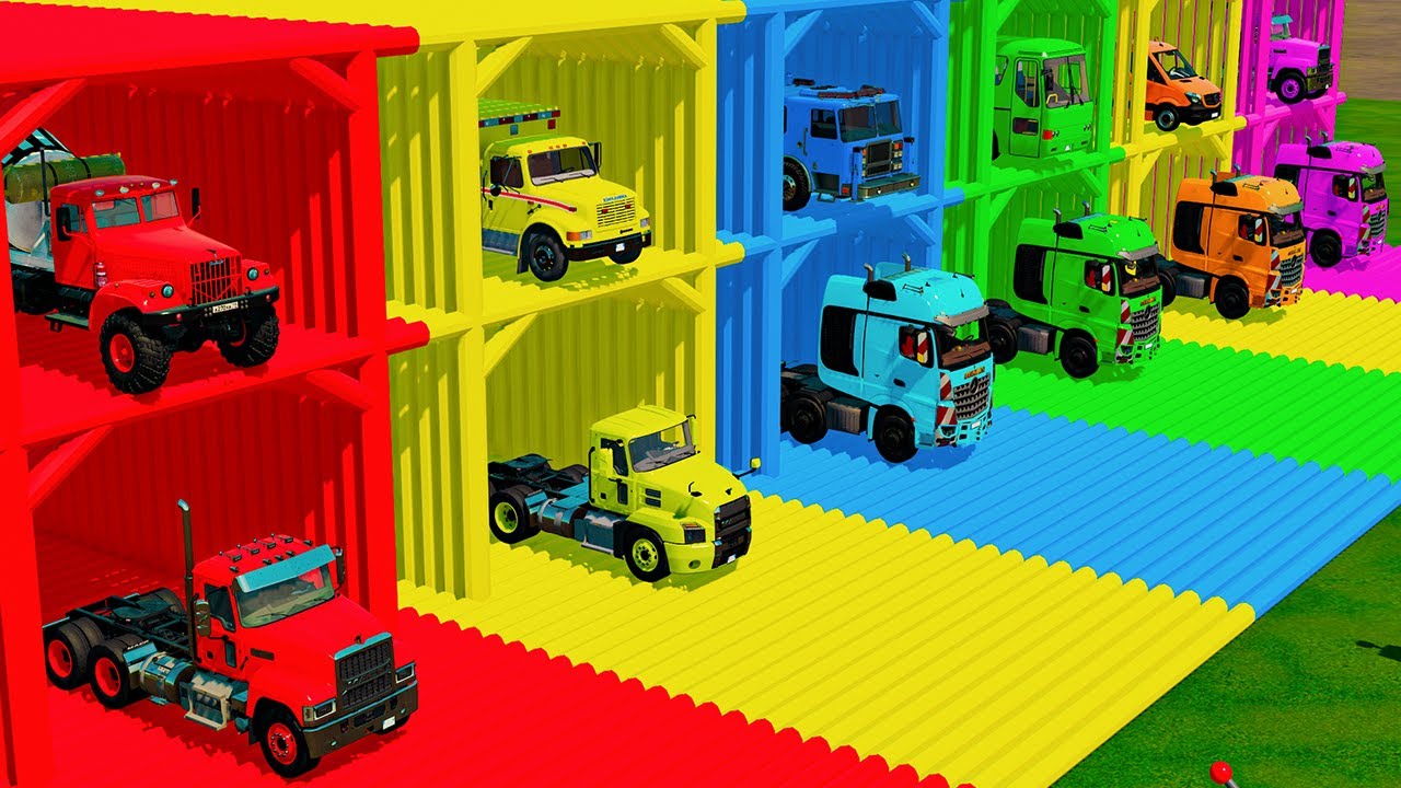 TRANSPORTING POLICE CARS, FIRE TRUCKS and AMBULANCE with MAN TRANSPORTERS! Farming Simulator 22